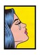 Spoil Your Wall Pop Art Poster With Frame Yellow/Blue/Pink 40x55cm