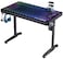 Eureka Ergonomic Tempered Glass RGB Gaming Desk