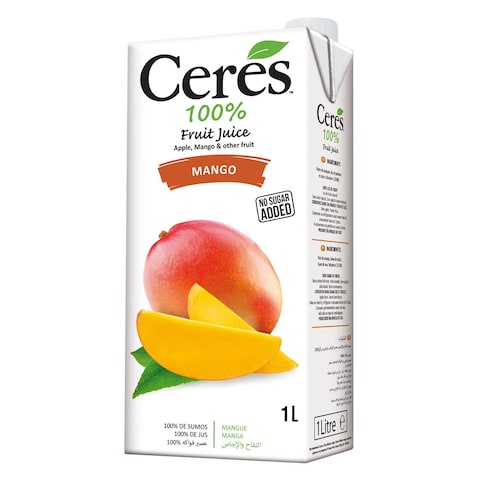 Ceres No Sugar Added 100% Mango Fruit Juice 1L