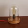 Desk Retro Lamp, Wooden Vintage Table Lamp Decorative Night Lamp By Daamudi