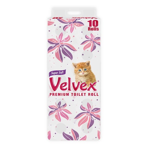 Velvex Toilet Tissue Printed 10Pack