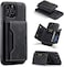 Excuse Premium Case For iPhone 14 Pro Max, Leather Phone Case Back Cover Magnetic Detachable Trifold Wallet Card Holder For iPhone 14 Pro Max - Black
