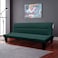 In House Asil 2 In 1 Sofabed Velvet Upholstered - Dark Green