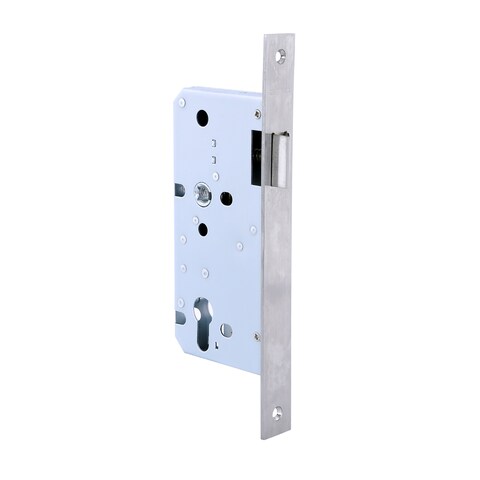 Geepas Stainless Steel Passage Lock - 72Mm Ss 304 Bolts | Latch Bolt &amp; Dead Bolt | Ideal For Bedroom, Bathroom And More | Retardant Material | 235Mm Forend Plate