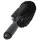 Car Wheel Cleaning Brush with Round and Pointed Head Vehicle Washing Tools Black 1 Pc