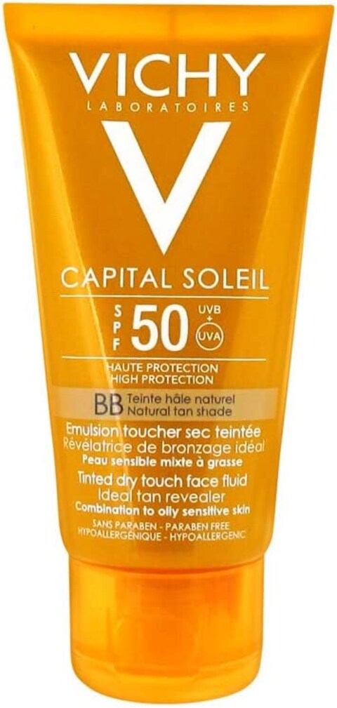 Vichy Ideal Soleil Bb Tinted Mattifying Dry Touch Spf 50 Face Fluid (50ml)