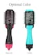 Multifunctional Hair Dryer And Volumizer Salon Hot Air Brush Roller Comb Rose/Black 39 x 9 x 11cm