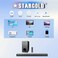 STARGOLD Home Theater Multimedia 2.1 Channel Speaker Remote Control Via BT, USB, SD/MMC, SG-G2023 BLACK