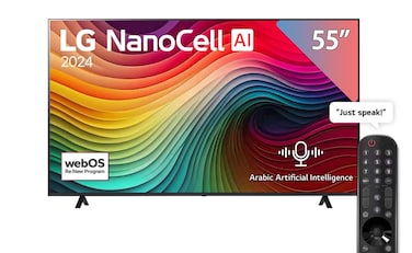 LG 55-inch NanoCell AI 4K UHD Smart TV - 55NANO80T6A