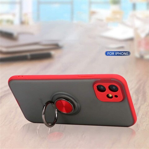 Niaoyufeng For iPhone 11/Pro/Pro Max Case Slim Soft Anti-Scratch Shockproof Magnetic Kickstand Cover With Ring Rotation Holder 11 Pro/iPhone Pro Max/iPhone 2019