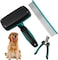 3PCS Pet Self-Cleaning Grooming Brush,Dog Brush Comb,For Cats and Dogs With All Hair Types + FREE Pet Nail Clippers and Free Kit