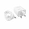 mpBLBERRI BLB-T102 38w USB-A &amp; USB-C PD Fast Charger, USB-C to Lightning Cable, White
