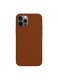 Generic Leather Case Cover With Magsafe For Iphone 12 Pro 6.1Inch Brown