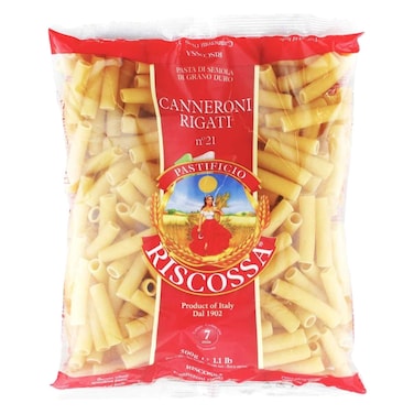 Riscossa Canneroni Rigati No. 21 Pasta 500g
