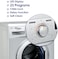 Super General 6 Kg Front Loading Washing Machine SGW-6100-NLEDS, 23 Programs, 1000 RPM, Energy-Saving, Economic Washer, Silver, 1 Year Warranty