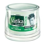 Buy Dabur Vatika Naturals Strong Hold Slick Styling Hair Gel Cream Clear 250g in UAE