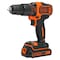 Black+Decker 2 Speed Hammer Drill 18V With 2 Batteries And Kit Box Black