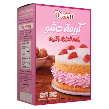دريم كريمة حشو بالفراولة - 100 جم