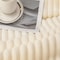 Luna Home Throw Striped Blanket Super Soft, White Color
