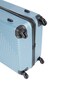 Senator Hard Case Trolley Luggage Set of 4 Suitcase for Unisex ABS Lightweight Travel Bag with 4 Spinner Wheels KH120 Light Blue