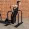 Sky Land Fitness Heavy Duty Dip Stands, Portable Functional Stength Training Dip Stand With Safety Connector, Workout Dip Bar Station Stabilizer Parallettes Push Up Stand Black, EM-1870