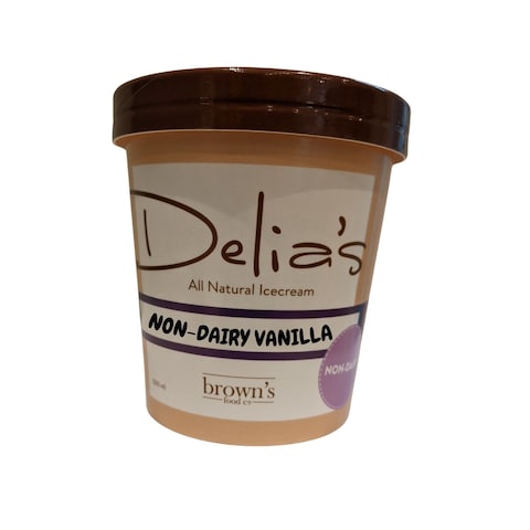 Delia&#39;s Non Dairy Vanilla Bean Ice Cream 500ml