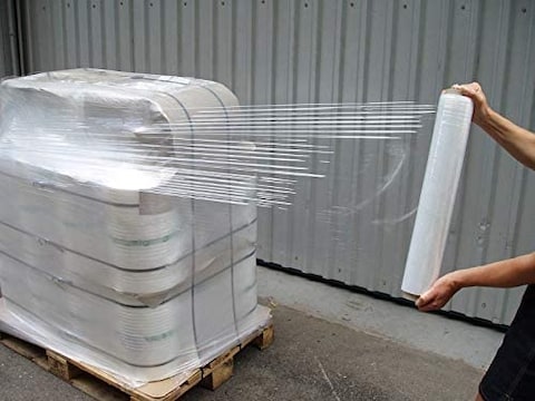 Generic Alnur Clear Stretch Film Wrap Film For Moving, Shipping, Packing Furniture, Boxes, Pallet Wrapping, Heavy Duty Shrink Wrap, Durable Self-Adhering Cling Wrap, Pack Of 1