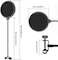 Mike Music Pop Filter, Pop Filter 360 Degree Flexible Gooseneck Stabilizing Arm For Recordings, Broadcast (Microphone Pop Filter, Black)