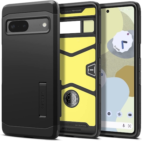 Spigen Tough Armor designed for Google Pixel 7 case cover with Extreme Impact Foam - Black