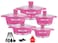 Dessini Granite Cooking Pot Set With Kitchen Tools 17 Pcs