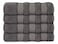 4-Piece Large 70x140 cm Bath Towels Luxury Hotel Quality 600 GSM 100% Genuine Combed Cotton, Super Soft &amp; Absorbent - Dark Grey