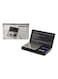 Generic - Portable LCD Electronic Digital Scale Black/Silver 12.7x1.8x7.5centimeter