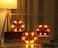 Halloween Pumpkin Orange with LED Lights 19.7x16.2cm