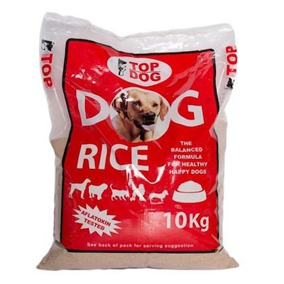 Top Dog Uncooked Dog Rice 10Kg