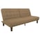 In House Maria 2 In 1 Sofabed Velvet Upholstered - Light Brown