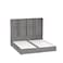 In House Berlin Velvet Bed Frame - King - 200x180 cm - Gray
