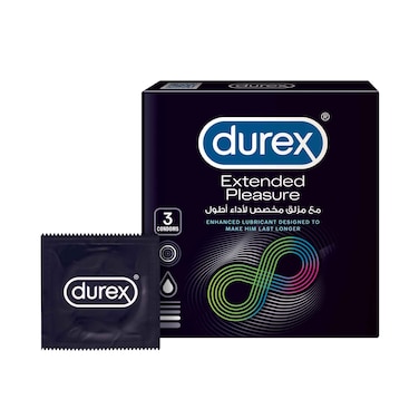 Durex Extended Pleasure Condoms 3 pieces