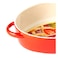 Danny Home 1030-2 Ceramic Bakeware Dish 12 Inch Red/Cream