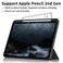 HYX New iPad Pro 12.9 Case 6th Generation 2022 / 5th Gen 2021/ 4th Gen 2020 with Built-in Pencil Holder, Auto Wake/Sleep, Slim Stand Soft Back Shell Smart Cover for iPad Pro 12.9 Inch Black