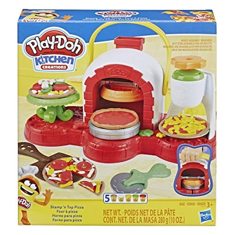 Play-Doh Stamp &#39;n Top Pizza Oven Toy with 5 Non-Toxic Play-Doh Colors