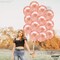 Katchon Rose Gold Balloons Party Decorations Set - Pack Of 30, 12 Inch, Rose Gold Balloon For Rose Gold Party Decoration, Rose Gold Balloons Metallic For Bridal Shower, Bachelorette, Birthday Balloons