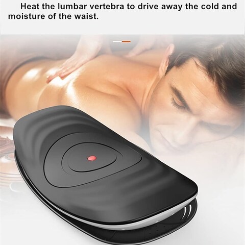 Jsbvm Lumbar Massager, Waist Massager, Spine Aligner Device, Spinal Decompreeesion, Lumbar Traction Device, Stretcher, With Heat Function, Ideal Gifts