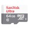 SanDisk Ultra Ultra MicroSDXC UHS-I Class 10 Memory Card White and Grey 64GB with Cruzer Blade USB Flash Drive Red and Black 64GB