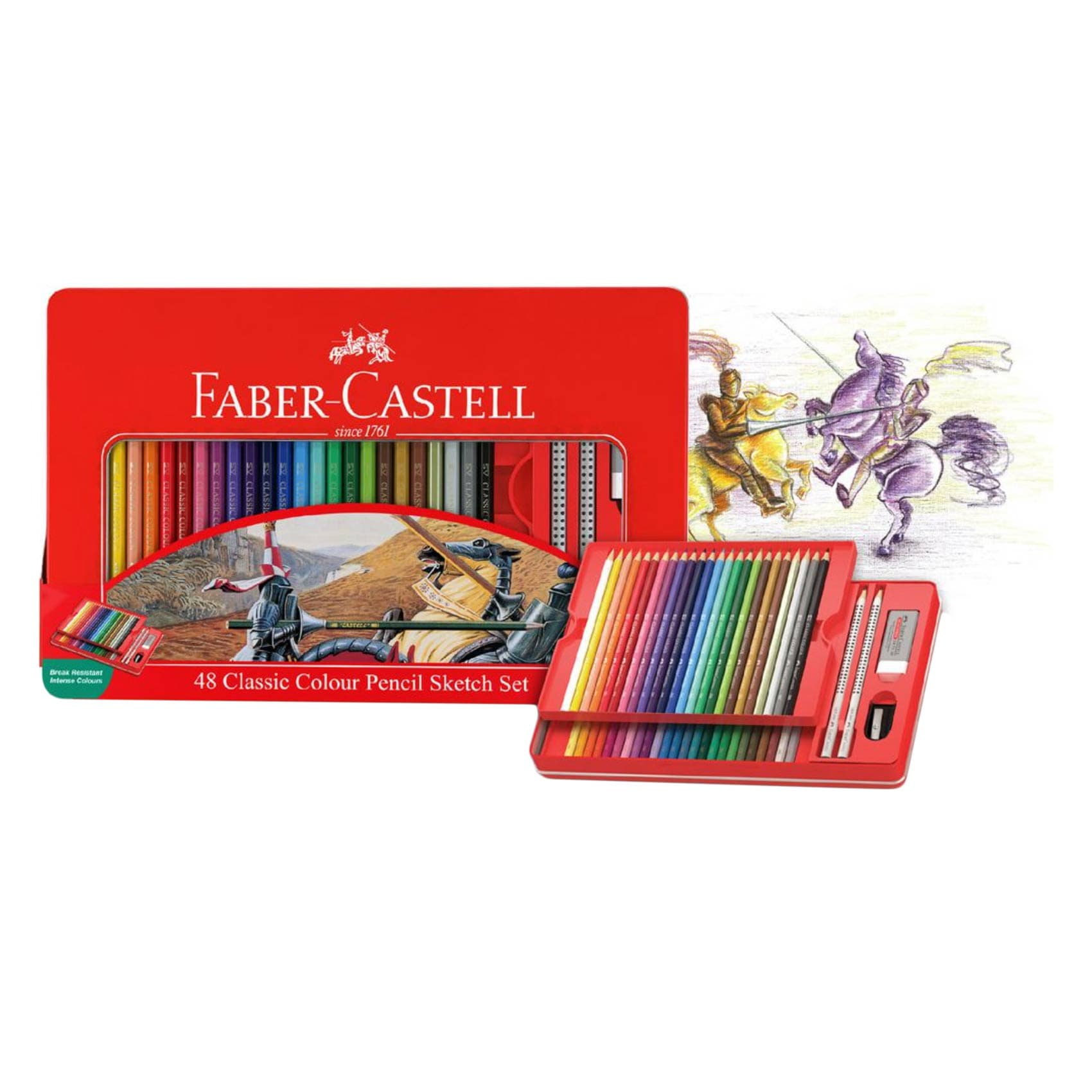 Faber Castell Classic Colour Pencil Sketch Set 48 Pieces product thumbnail 2