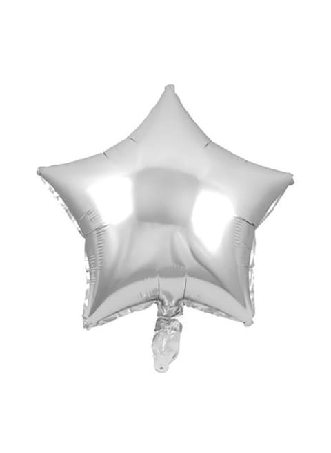 14-Piece 18inch Foil Balloon 12inch Silver Latex Balloons Party Decoration Set