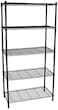 5-Tier Wire Storage Shelving Rack Unit for Home Bathroom Kitchen( Black)