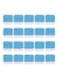 20-Piece Washing Machine Effervescent Cleaner Tablet Set Blue/White