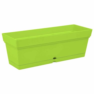 مينترا حوض نباتات بلاستيك مستطيل - 50×17 سم - اخضر فاتح