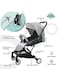 Moon Compact Cabin Stroller, Cool Grey/Black