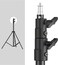 COOPIC L280 9ft/110 inch Heavy Duty Aluminum Alloy Photo Studio Light Stand with 1/4" Screw for Strobe Lights, Studio Kits, Flash, LED Video Light, Softbox, Reflectors, Umbrella (3 PCS)